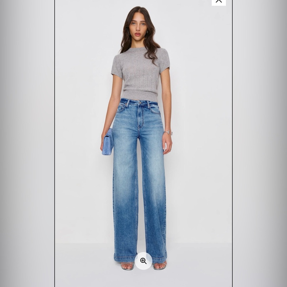 Reformation Light Blue Flare Jeans
